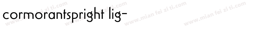 cormorantspright lig字体转换